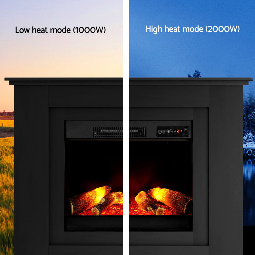 Devanti Electric Fireplace Heater 3D
