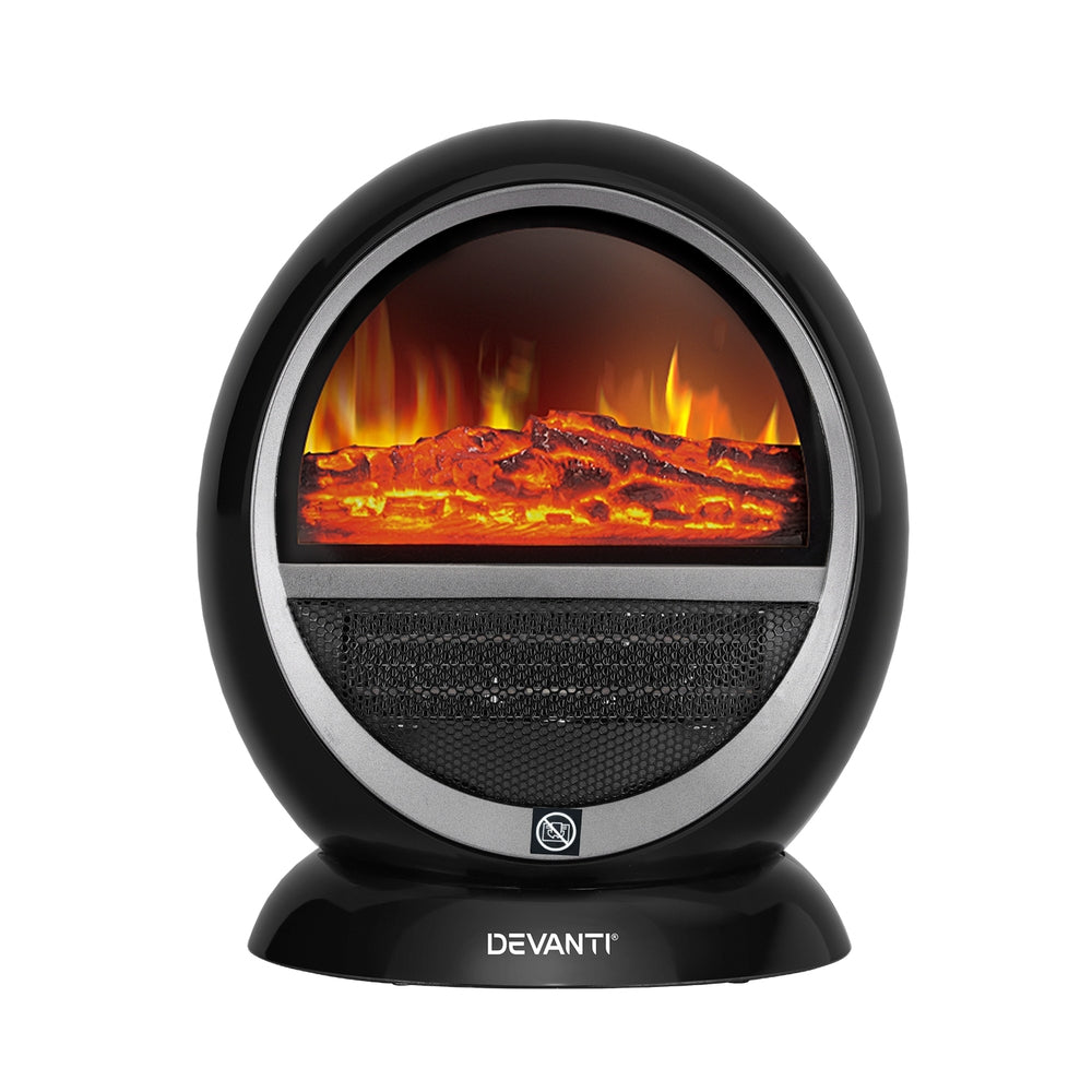 Devanti Electric Fireplace 1500W Black