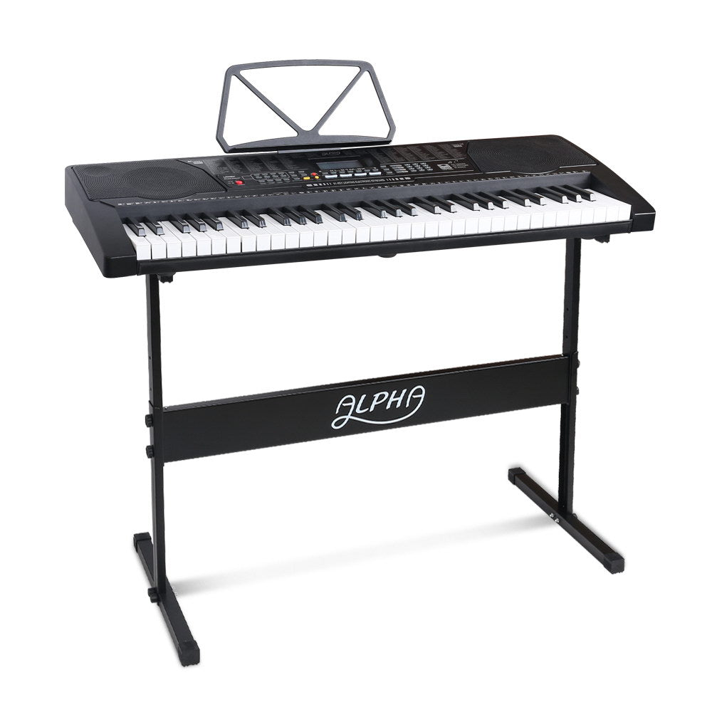 Alpha 61 Key Lighted Electronic Piano Keyboard