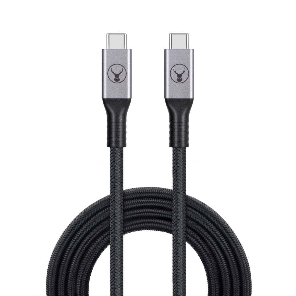 Bonelk Long-Life 2m USB Type C to USB-C 10Gbps Cable - Black