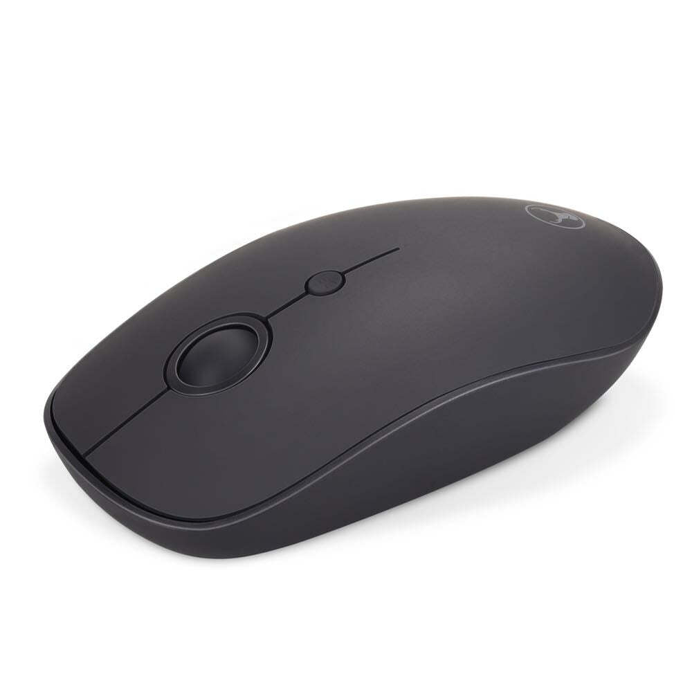 Bonelk Wireless Round Scroll 4D Mouse, 800-1600 DPI, M-257 (Black)