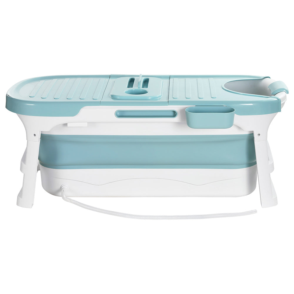 Weisshorn Folable Bathtub with Cover 136x62CM Blue