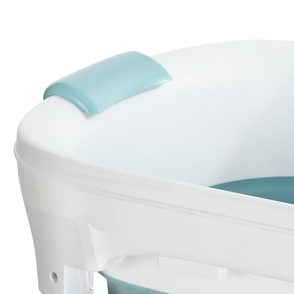 Weisshorn Folable Bathtub with Cover 136x62CM Blue