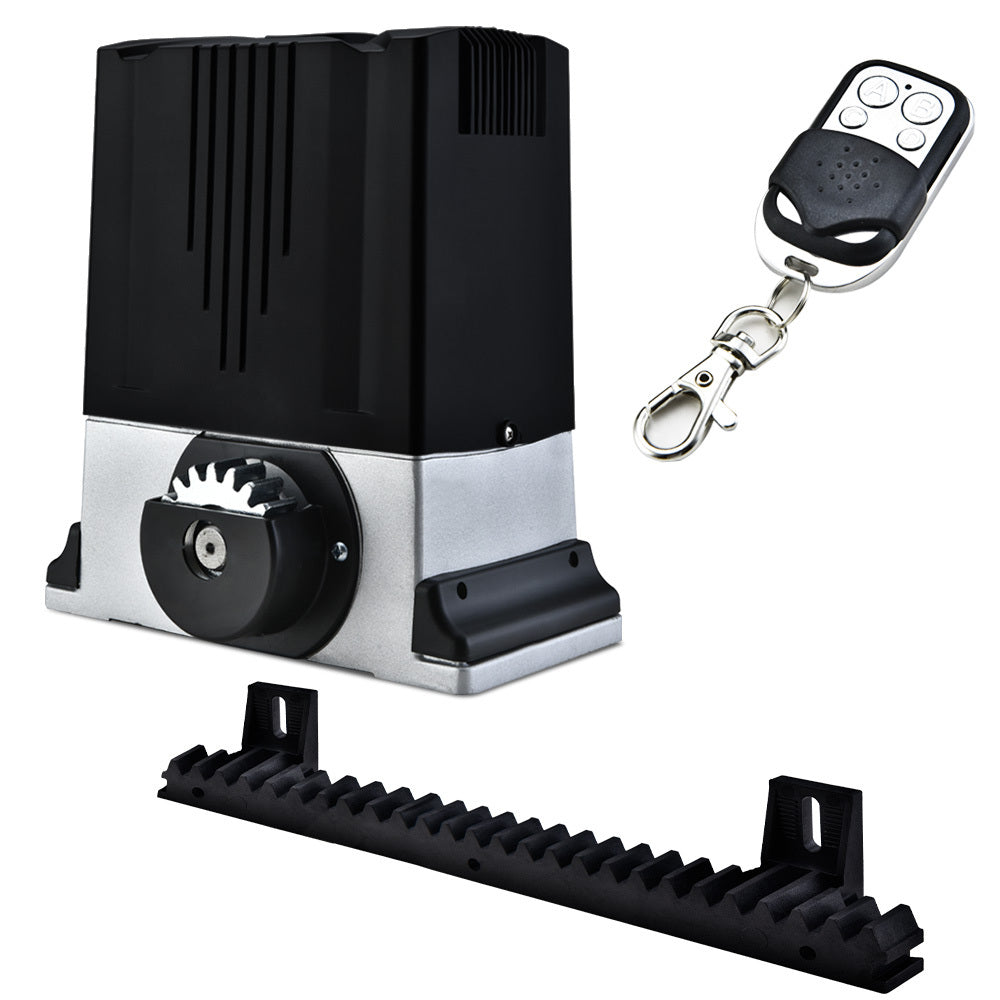 E-GUARD Automatic Electric 7M Sliding Gate Opener Kit, 1500kg Capacity, 3x Remote Controllers