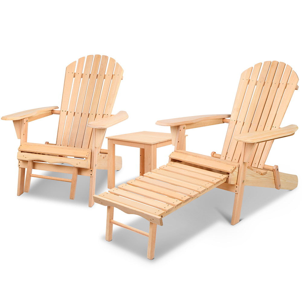 Gardeon 3 Piece Outdoor Chair and Table Set