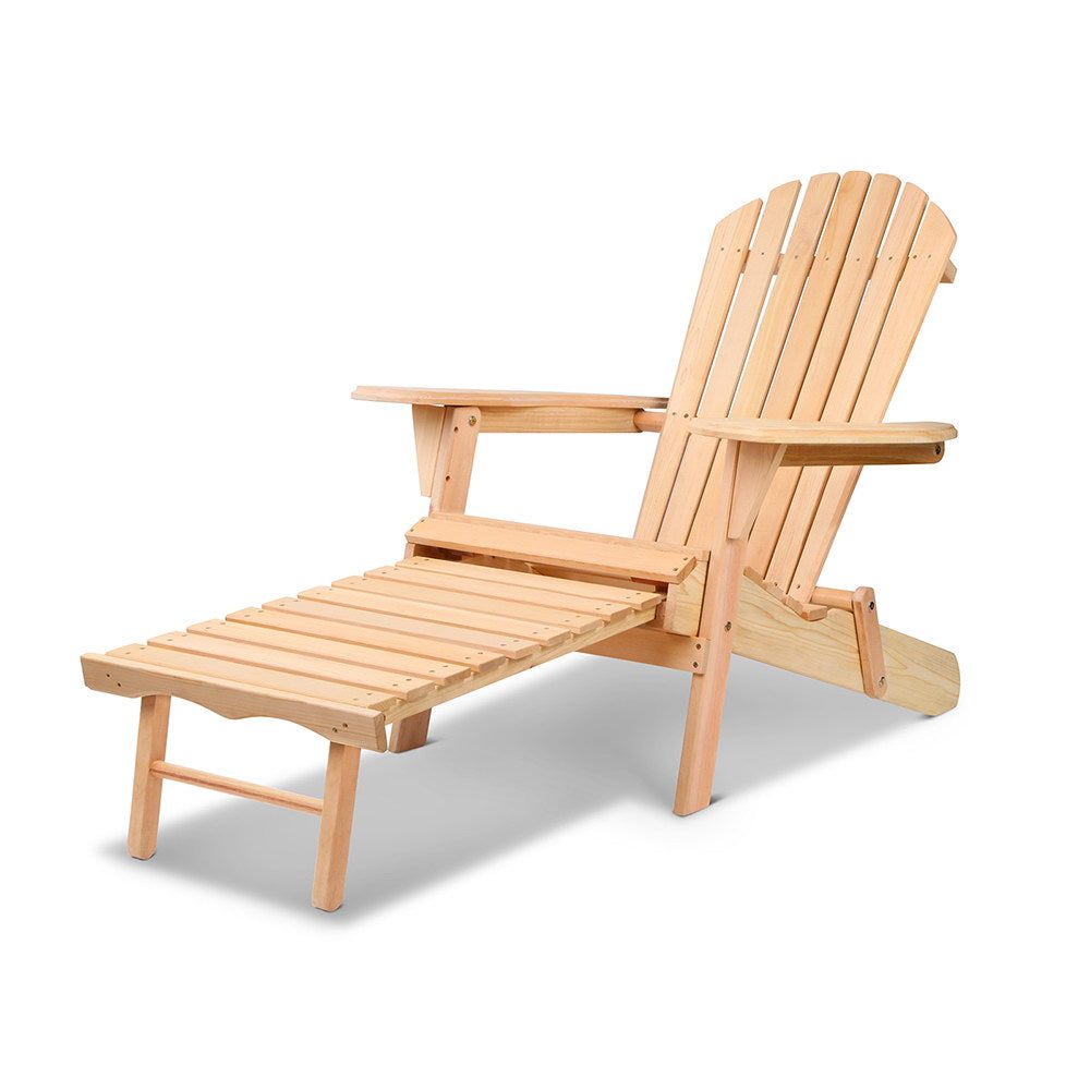 Gardeon Outdoor Chair Wooden Beach Sun Lounge