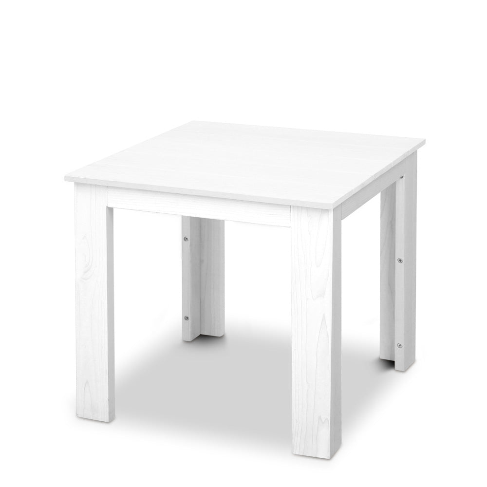 Gardeon Outdoor Wooden Side Table White