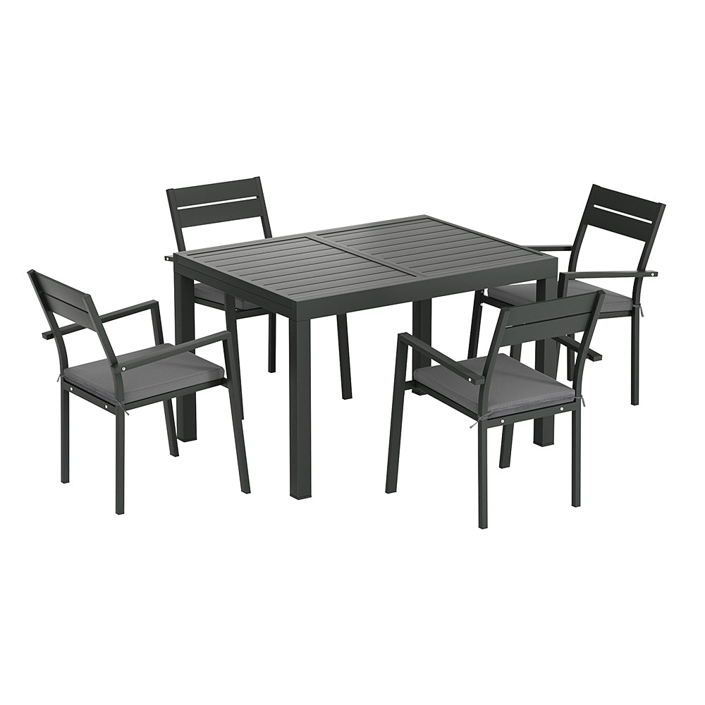 Gardeon Outdoor Aluminum 5pcs Dining Set