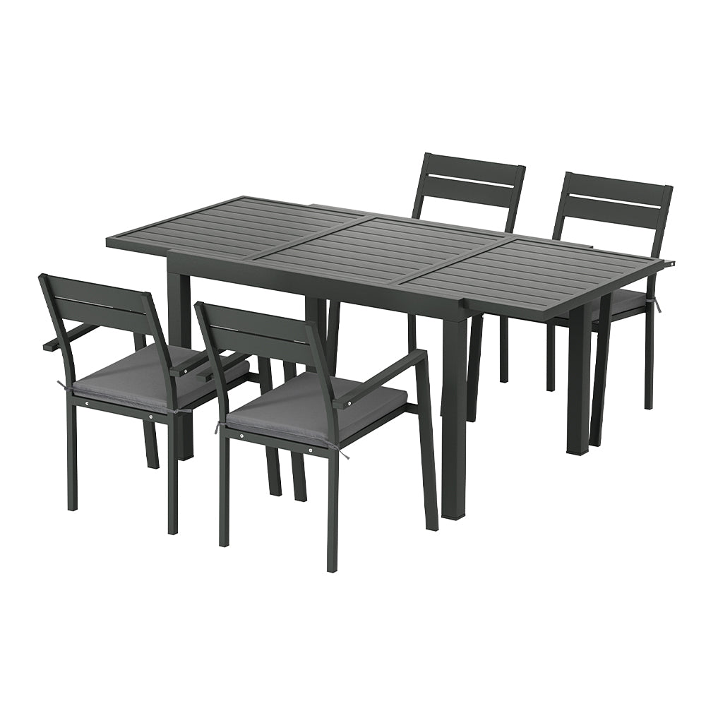 Gardeon Outdoor Aluminum 5pcs Dining Set