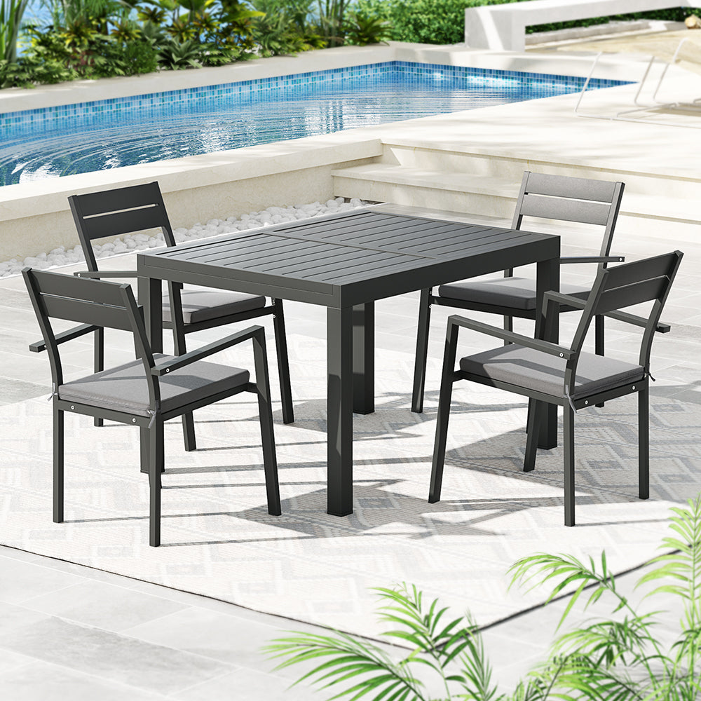 Gardeon Outdoor Aluminum 5pcs Dining Set