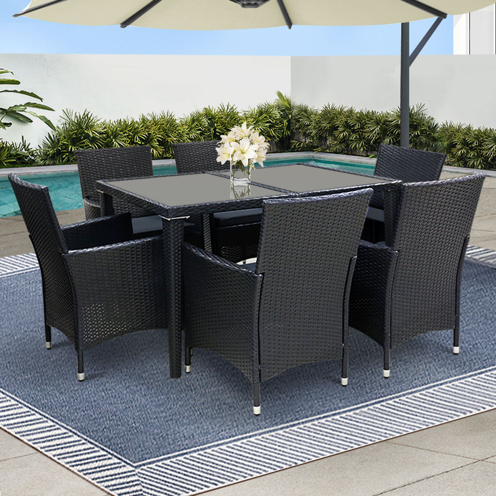 Gardeon Outdoor Furniture 7pcs Dining Set