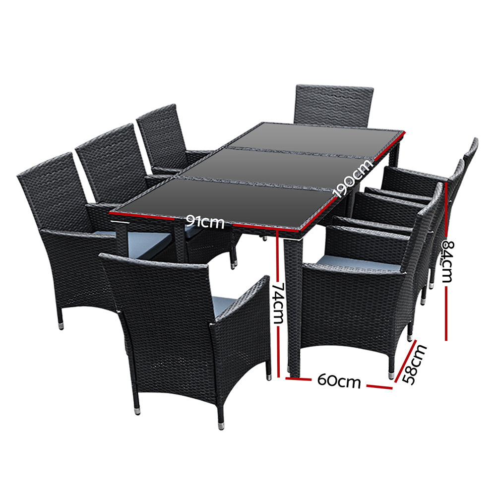 Gardeon Outdoor Furniture 9pcs Dining Set