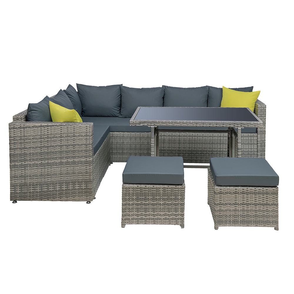 Gardeon Outdoor Furniture Patio Set Grey