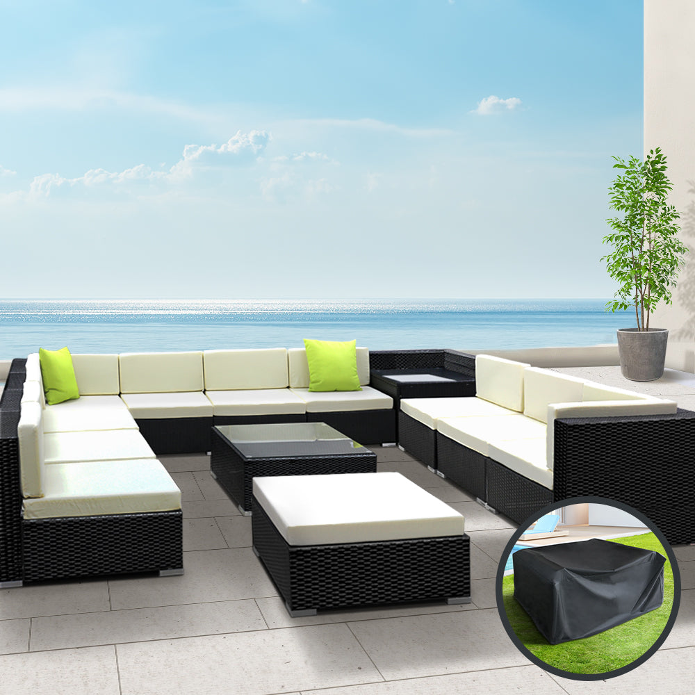 Gardeon 13 Piece Outdoor Furniture Sofa Set with Cover