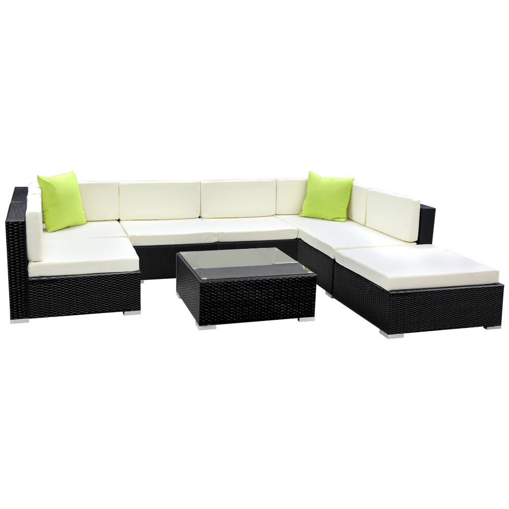 Gardeon 8 Piece Outdoor Lounge Setting with Cover