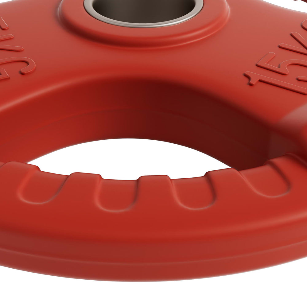 Everfit Weight Plates Standard 15kg Red