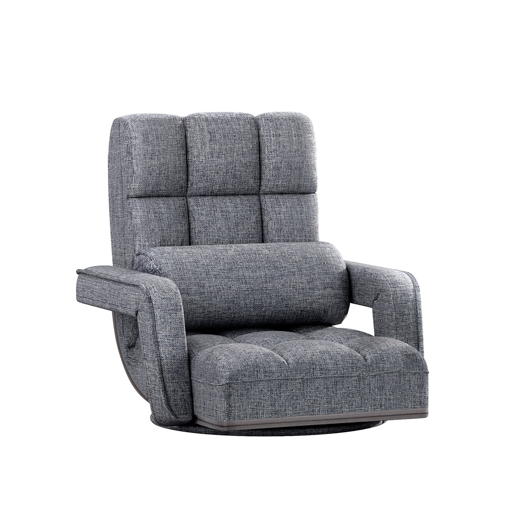 Artiss Floor Sofa Lounge Chair Swivel Grey