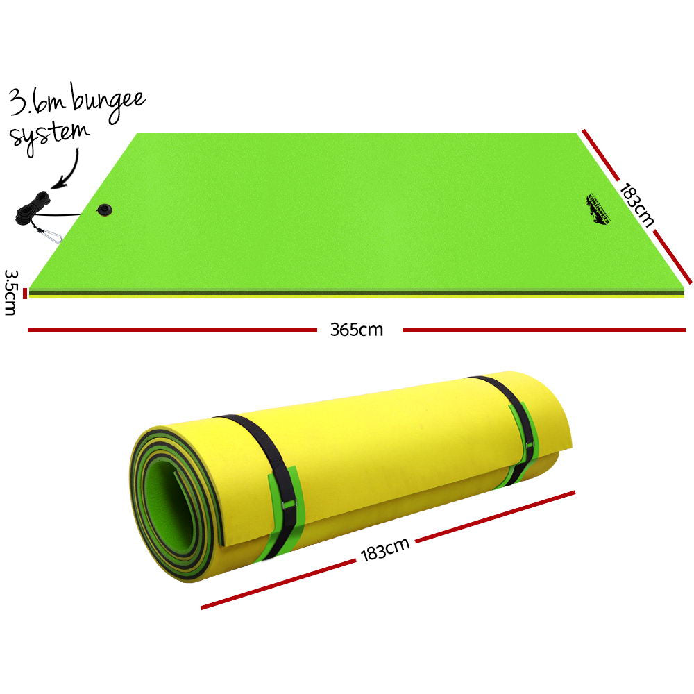 Weisshorn Floating Mat - Yellow, Black and Green