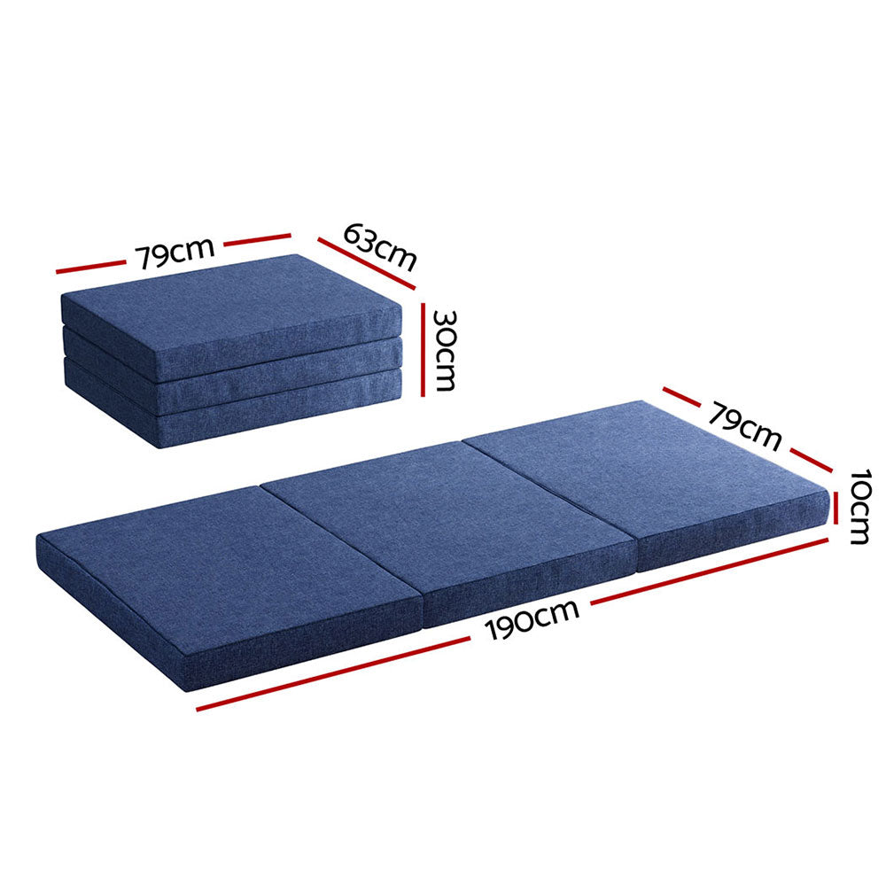 Giselle Folding Mattress Foam Mattress Bed Floor Mat Single