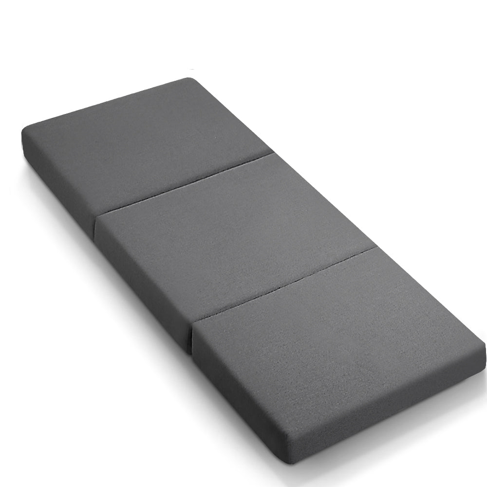 Giselle Bedding Portable Folding Foam Mattress Grey