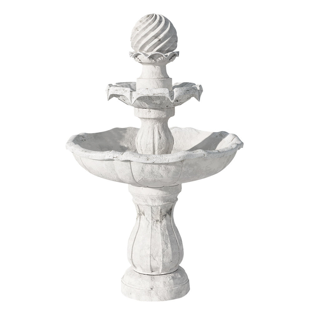 Gardeon 3 Tier Solar Powered Water Fountain - Ivory