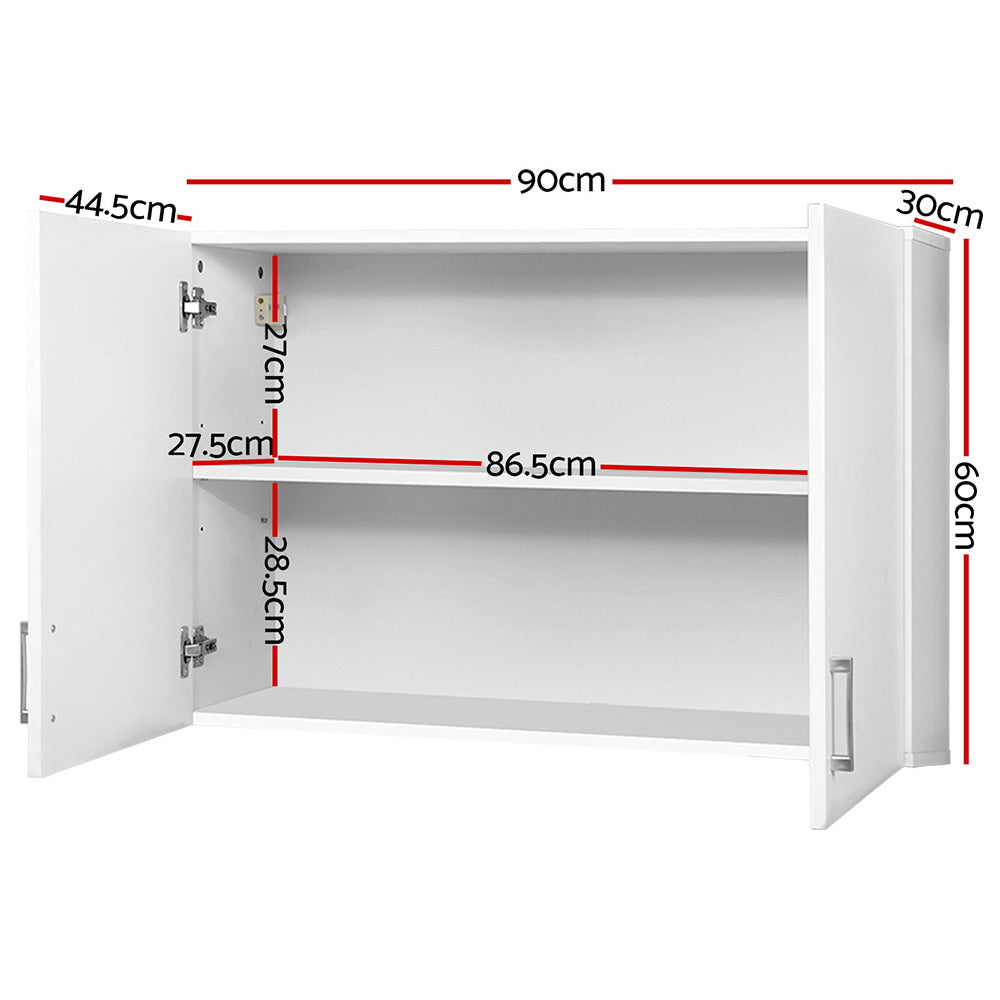Cefito Wall Cabinet Storage Organiser White