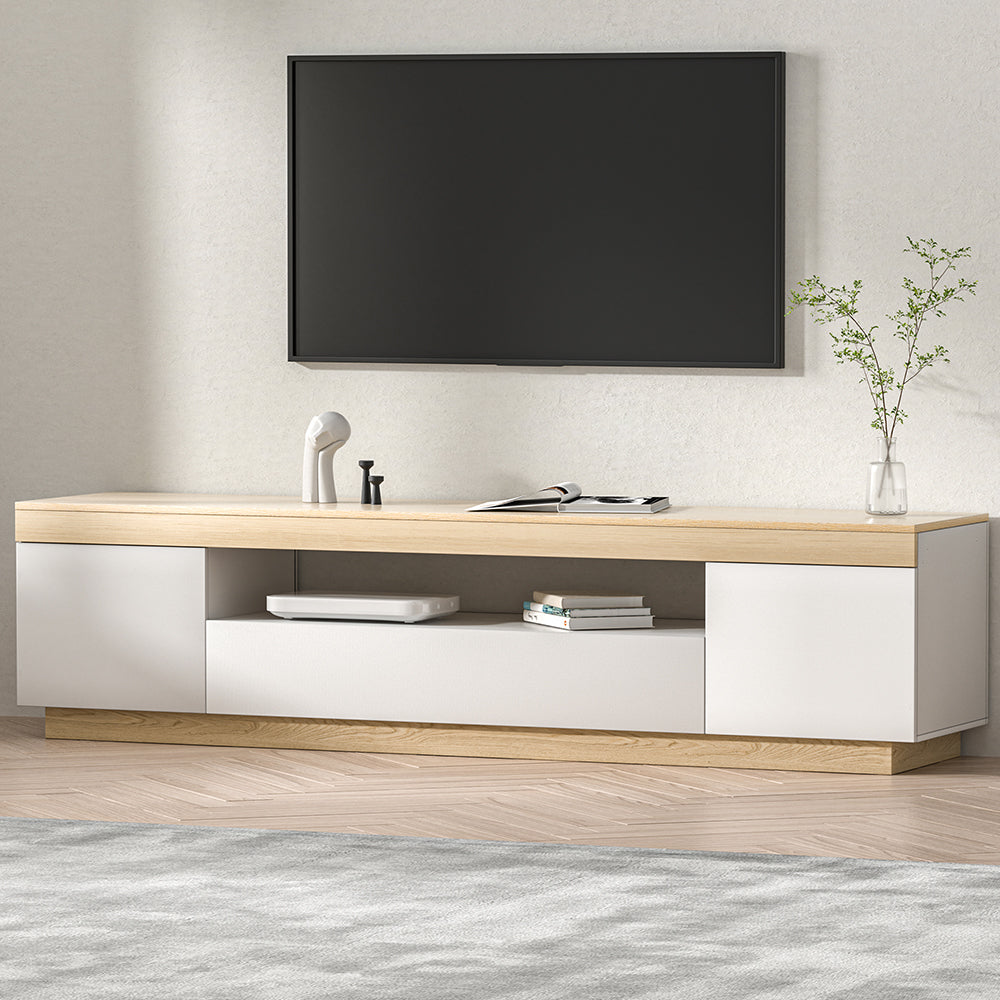 Artiss TV Cabinet Entertainment Unit Stand White Wood