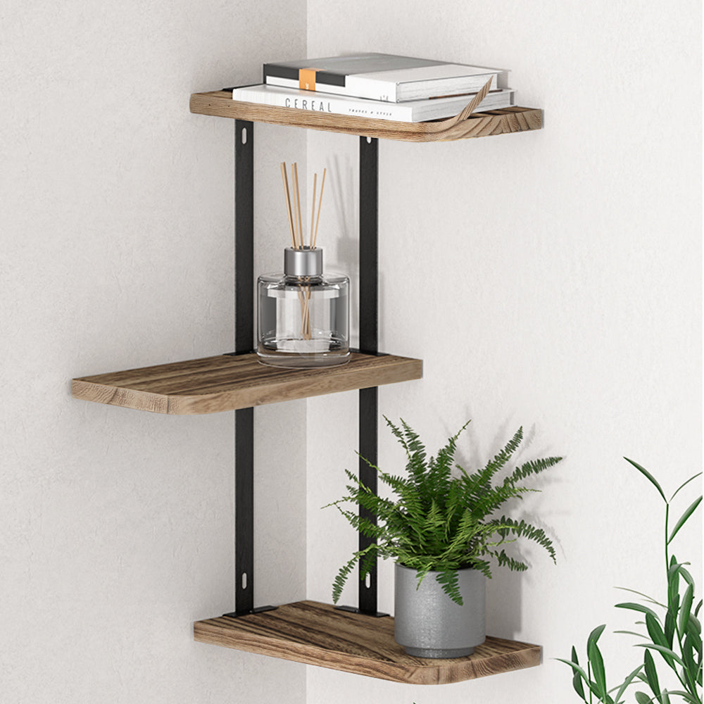 Artiss Floating Wall Shelves with Hooks