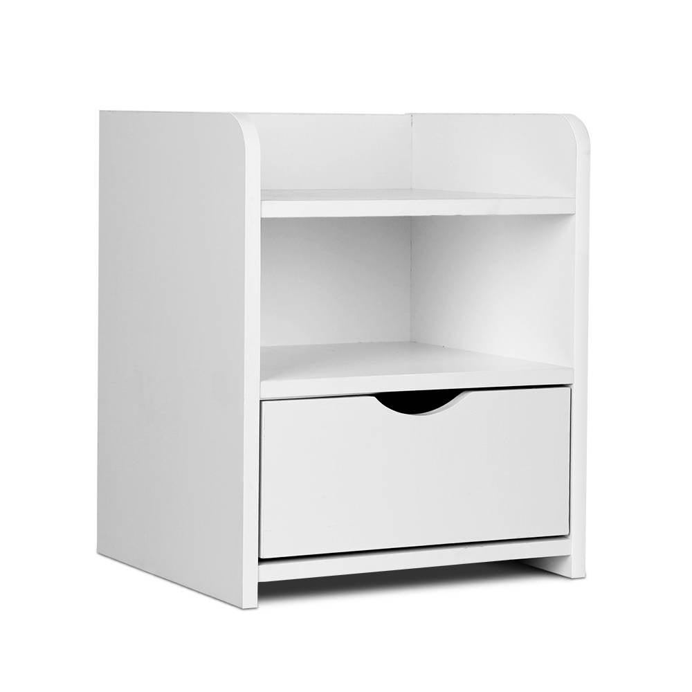 Artiss Fara Bedside Table White