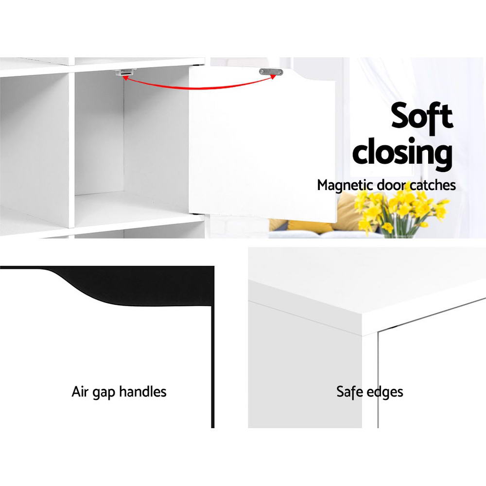 Artiss Display Shelf 8 Cube Storage 4 Doors
