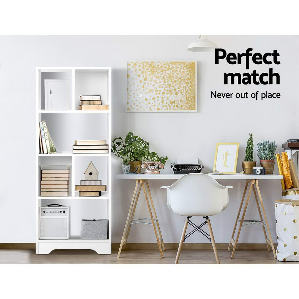 Artiss Display Shelf Bookcase Storage White