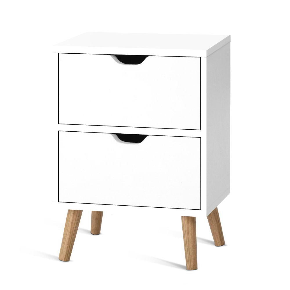 Artiss Bedside Tables Drawers White