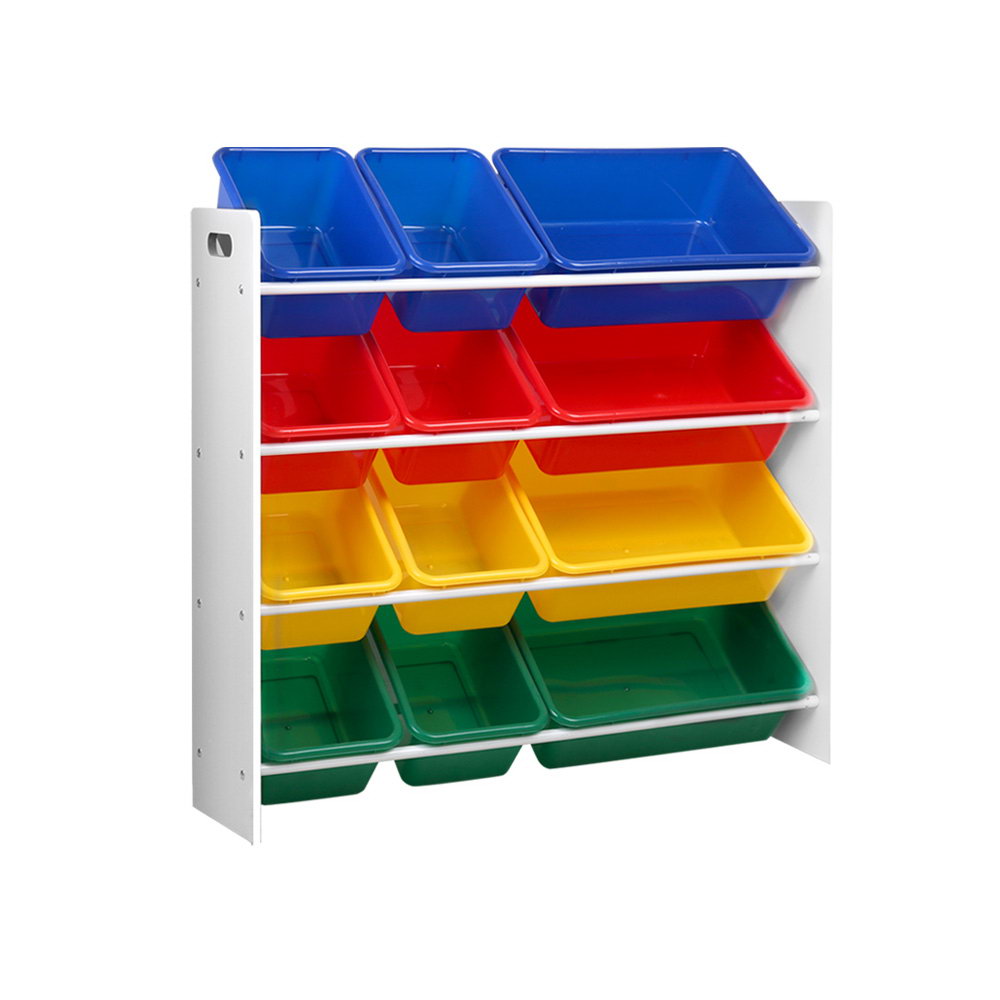 Keezi 12 Plastic Bins Kids Toy Organiser