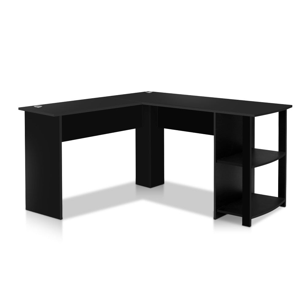 Artiss Computer Desk with Shelf 136CM Black