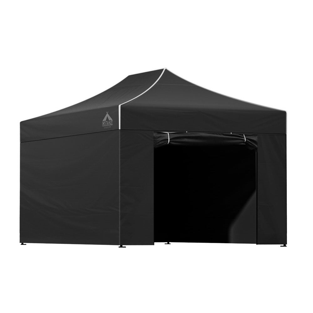 Instahut 3x4.5M Outdoor Gazebo - Black