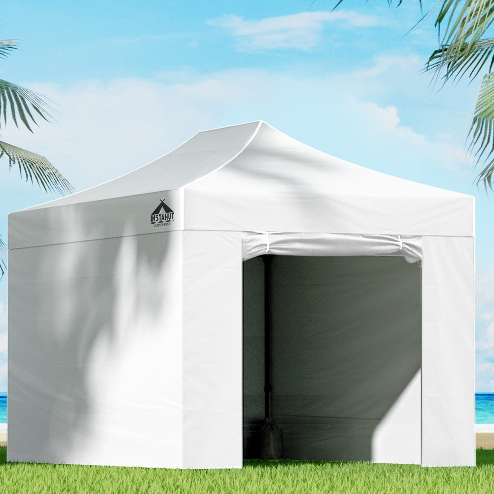 Instahut Gazebo Pop Up Marquee 3x4.5 White