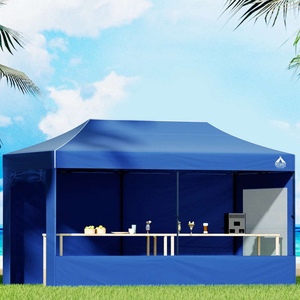 Instahut 3x6M Outdoor Gazebo Walls - Blue