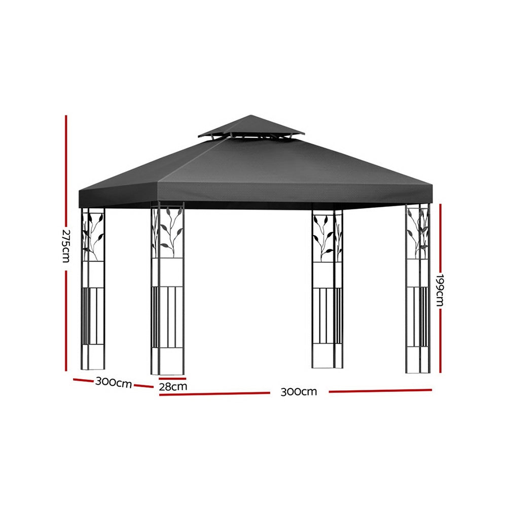 Instahut 3x3m Party Marquee Outdoor Wedding Gazebo