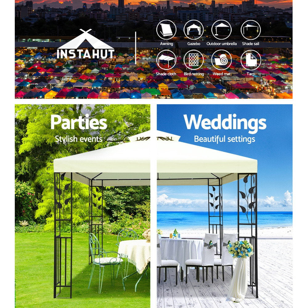 Instahut Marquee Gazebo 3 x 3M White