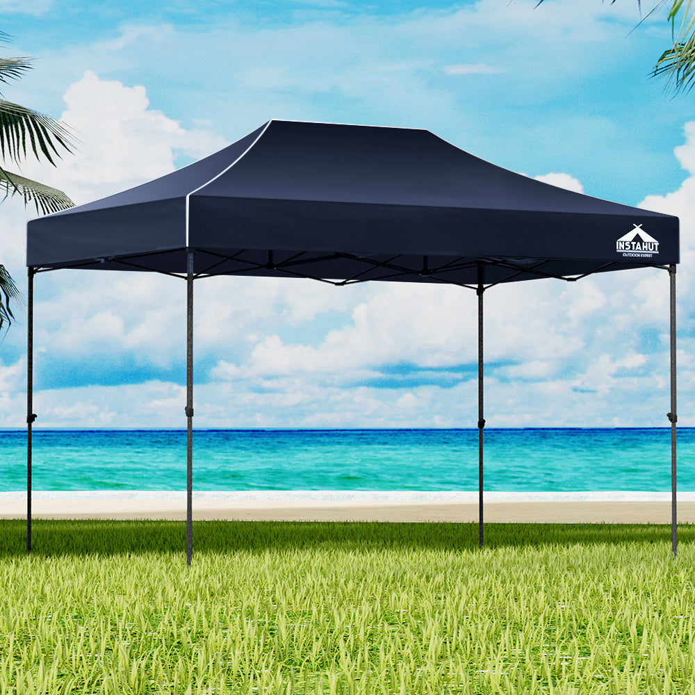 Instahut Gazebo Pop Up Marquee 3x4.5 Kit Navy