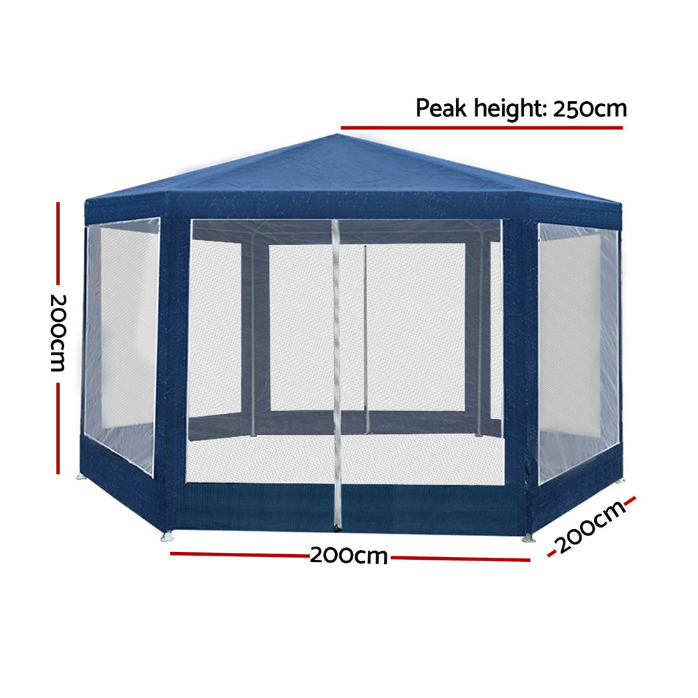 Instahut Gazebo Wedding Party Marquee - Navy