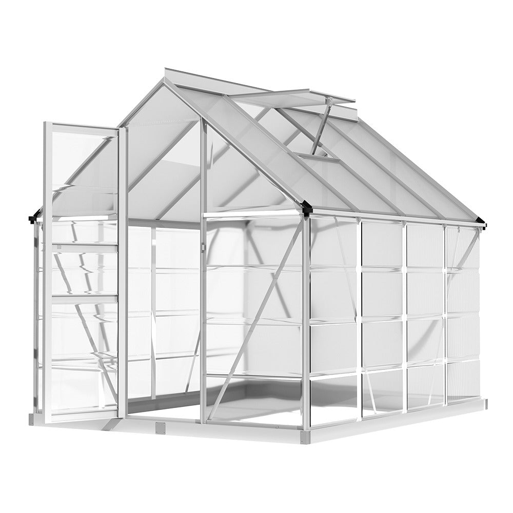 Greenfingers Aluminium Polycarbonate Greenhouse 248x189x200CM