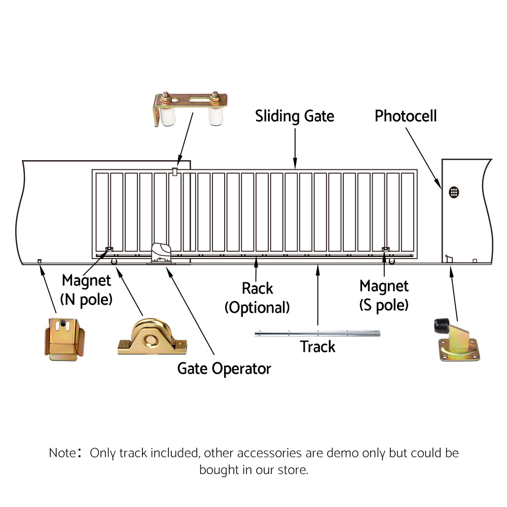 Lockmaster Electric Gate Ground Track 6M