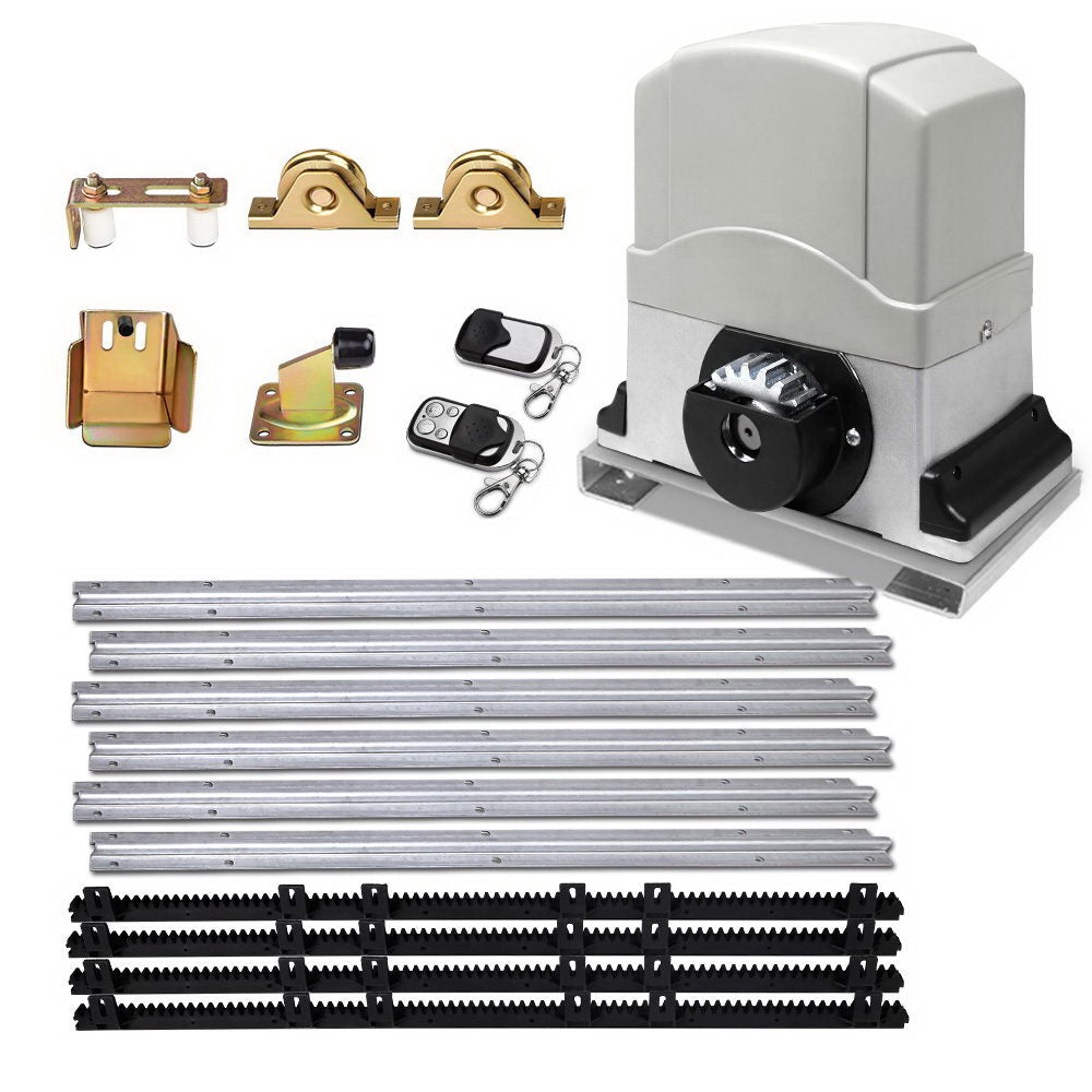 LockMaster Sliding Gate 1200KG Auto Remote Hardware Kit 4M