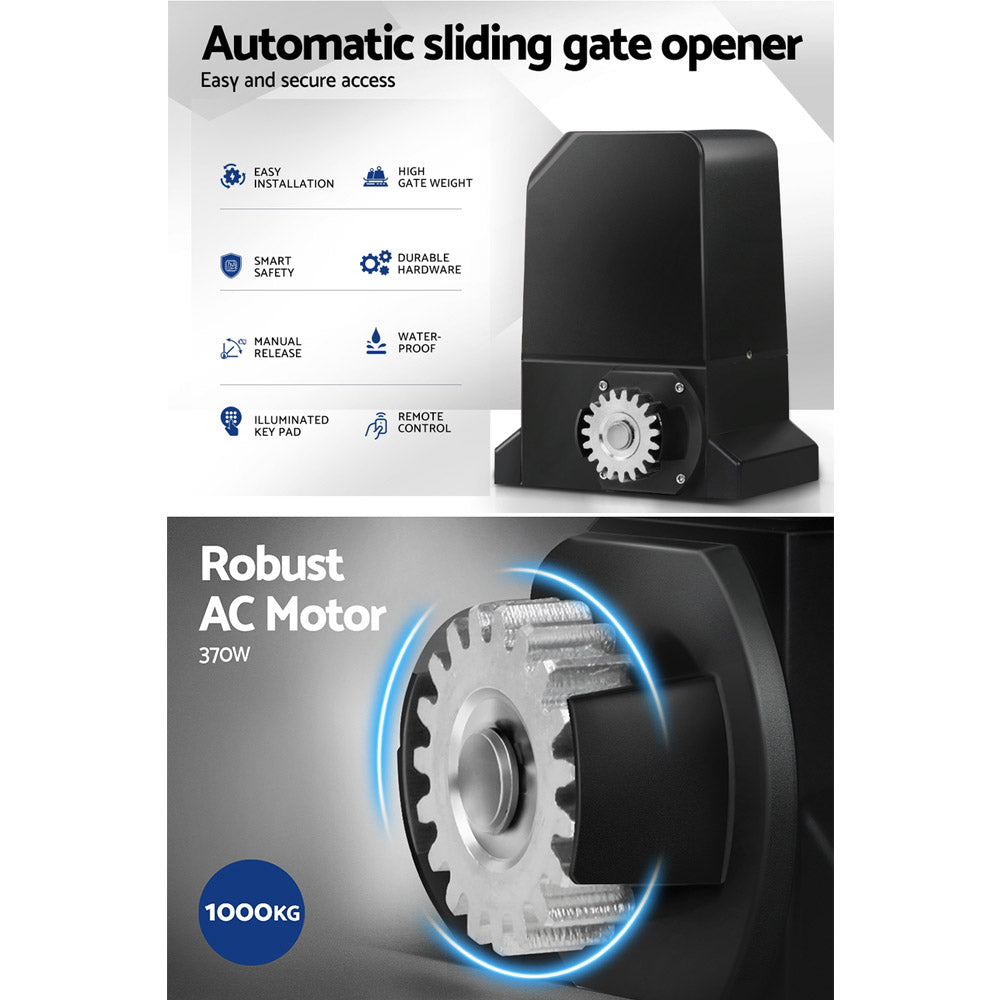 LockMaster Electric Sliding Gate 1000KG Automatic Keypad 4M