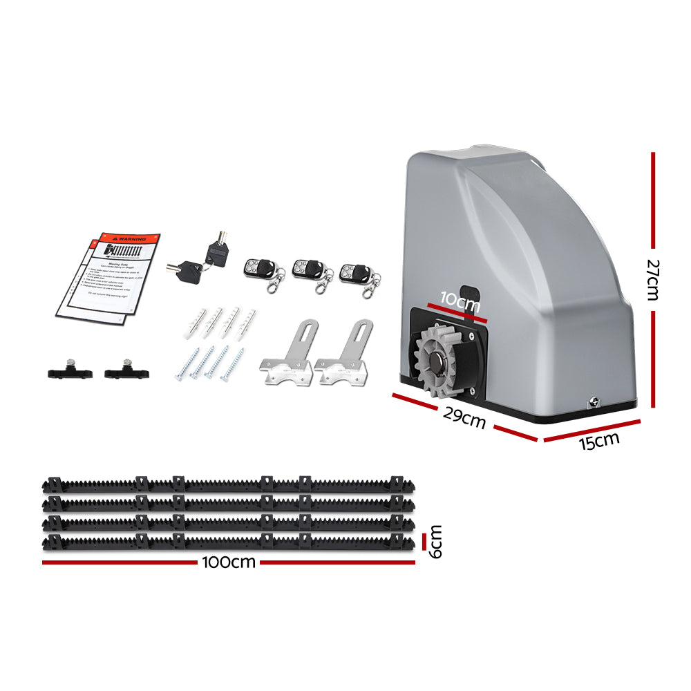 Lockmaster Automatic Sliding Gate Opener 4M 800KG