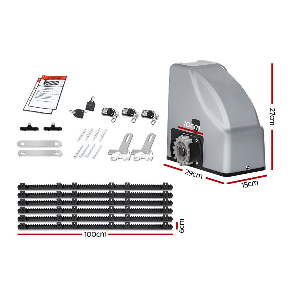 Lockmaster Automatic Sliding Gate Opener 6M 800KG