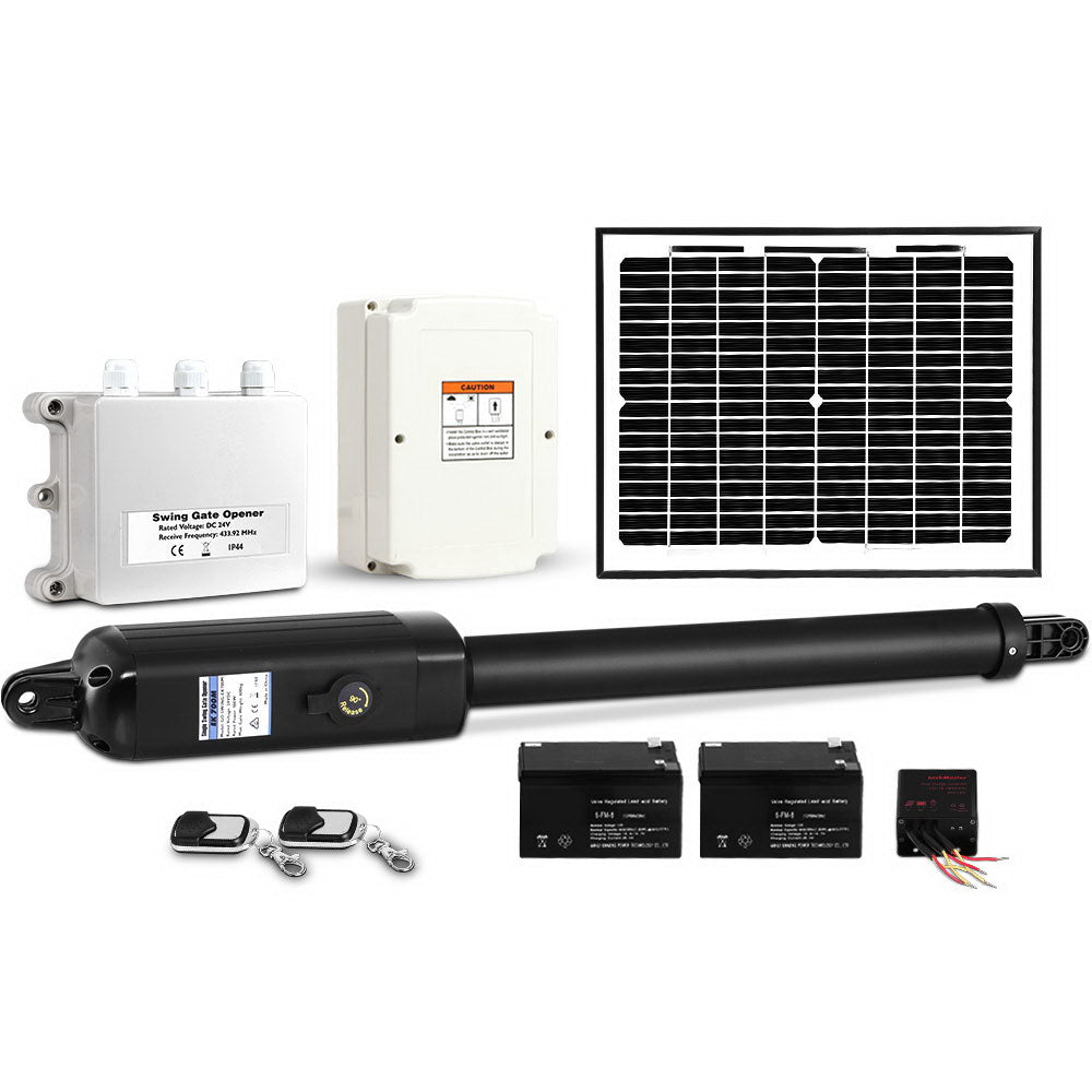 LockMaster Swing Gate Automatic Full Solar Power Kit 600KG