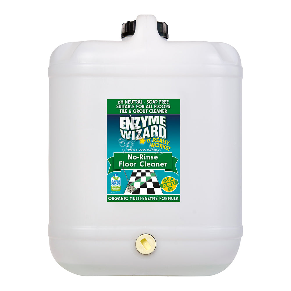 Enzyme Wizard No-Rinse All Floor Tile &amp; Grout Cleaner 20L