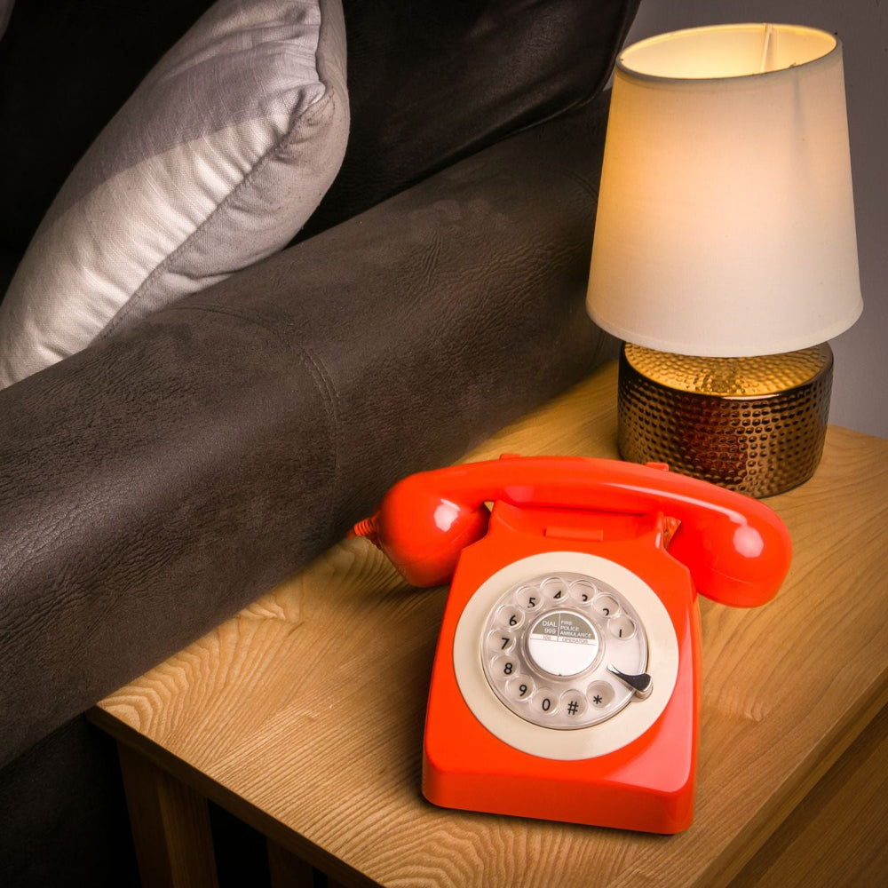 GPO Retro 746 Rotary Telephone - Orange